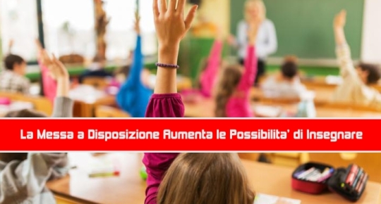 Messa a Disposizione scuola