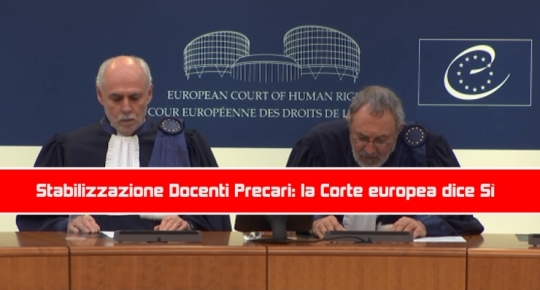 Stabilizzazione Docenti Precari: la Corte europea dice Sì