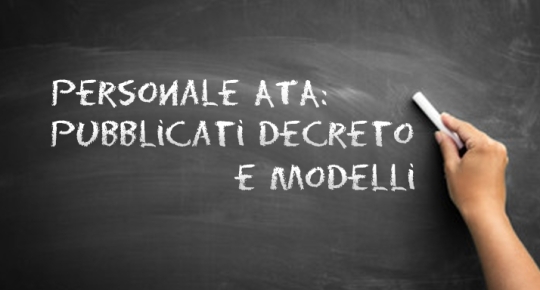 Modelli Domanda : Graduatorie Terza fascia ATA 2017/2019