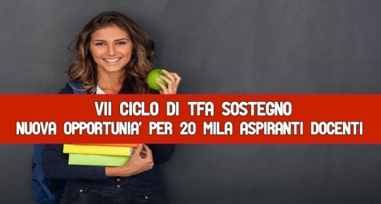 VII ciclo di Tfa sostegno