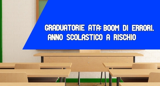 Graduatorie ATA: Boom di errori