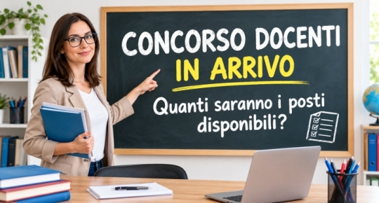 Concorso docenti in arrivo Quanti saranno i posti disponibili?