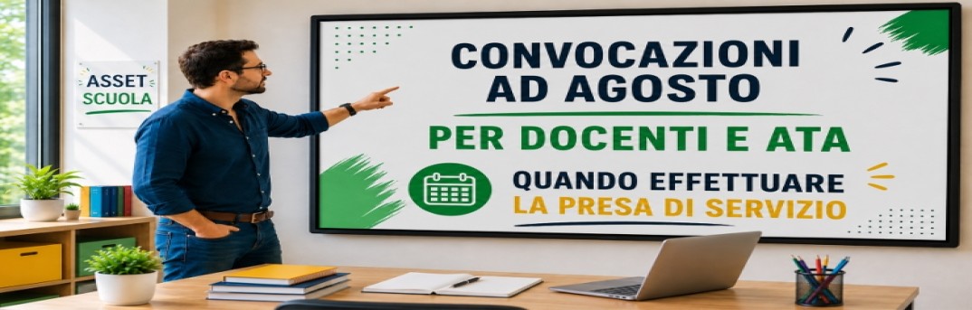 Convocazioni ad Agosto per docenti 