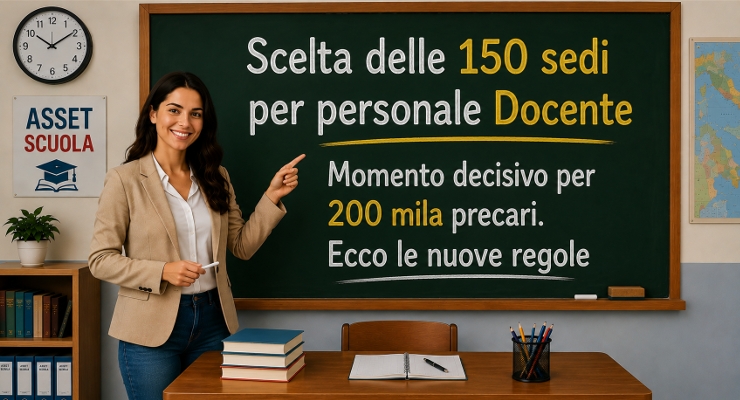 Scelta delle 150 sedi per personale Docente