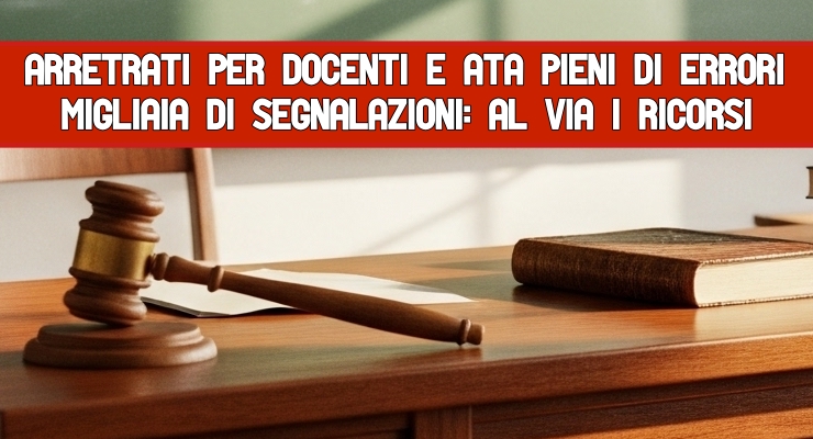 Arretrati per docenti e ata pieni di errori 