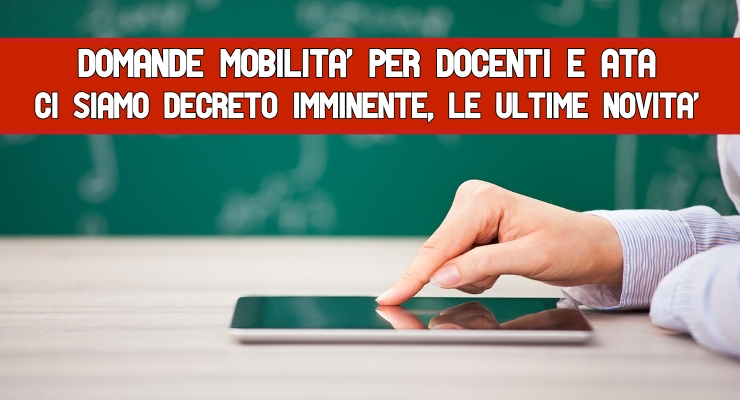Domande mobilità per Docenti e Ata