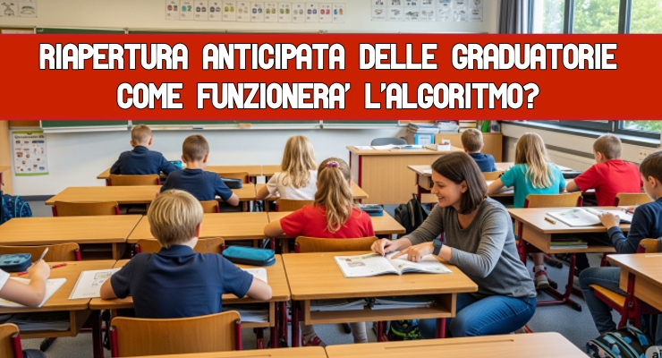 Riapertura anticipata delle graduatorie