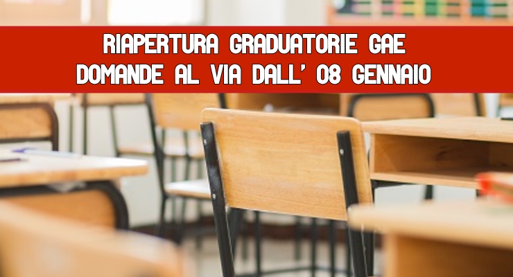 Riapertura graduatorie GAE 