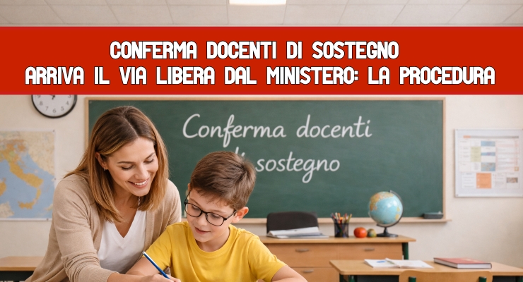 Conferma docenti di sostegno 