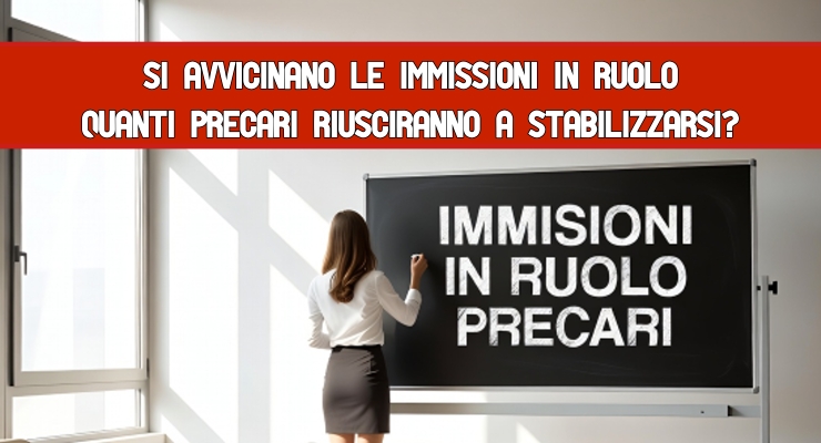Si avvicinano le immissioni in ruolo