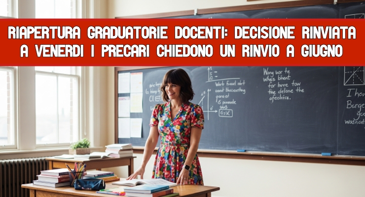 Riapertura graduatorie docenti: 