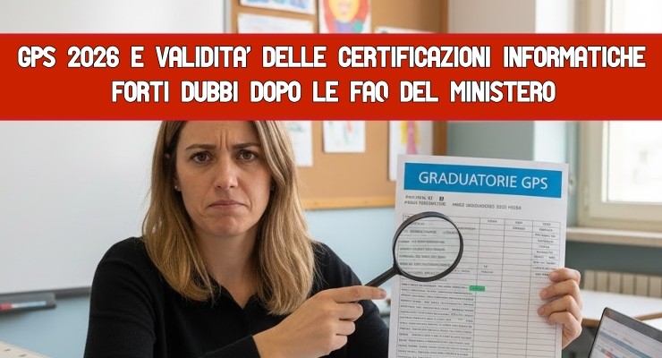 GPS 2026 e Validità delle Certificazioni informatiche