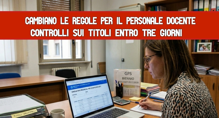 GPS Controlli sui titoli entro tre giorni