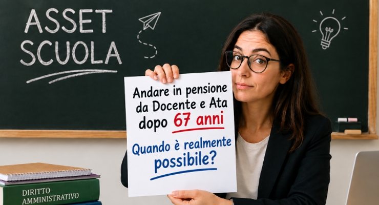 pensione da Docente e Ata dopo 67 anni