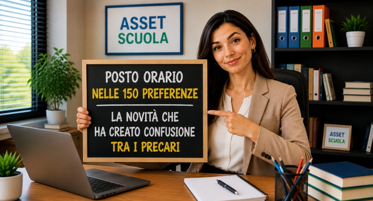 Posto orario nelle 150 preferenze