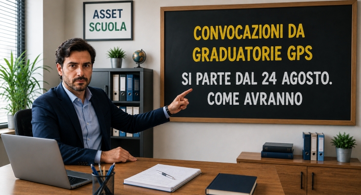 Convocazioni da graduatorie GPS Si parte dal 24 agosto