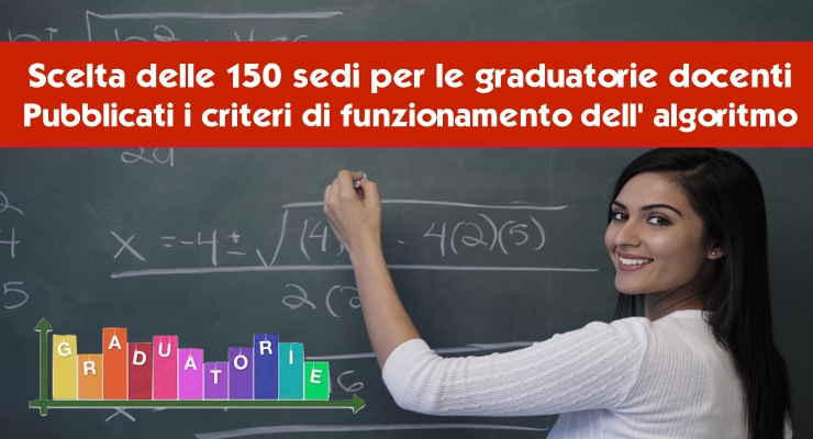 Scelta delle 150 sedi per le graduatorie docenti 