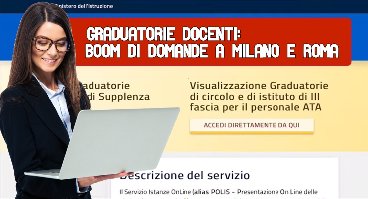 Graduatorie docenti: boom di domande a Milano e Roma