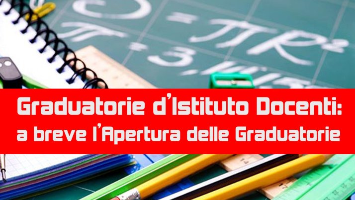 Graduatorie d’Istituto per il Personale Docente.