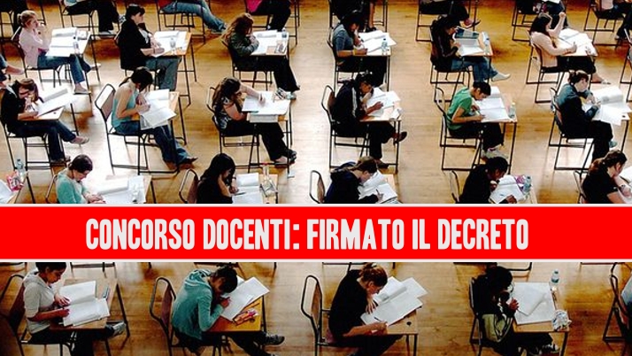 Concorso Docenti: firmato il Decreto
