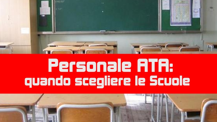 Graduatorie ATA Modello D3 scelta delle Istituzioni Scolastiche 