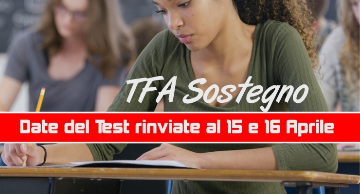 TFA Sostegno: Date del Test